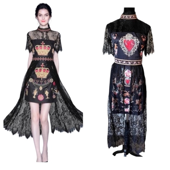 M Signature Label Collection Dresses & Skirts - Stunning & Fun Lace Accent Dress The Rozmundah